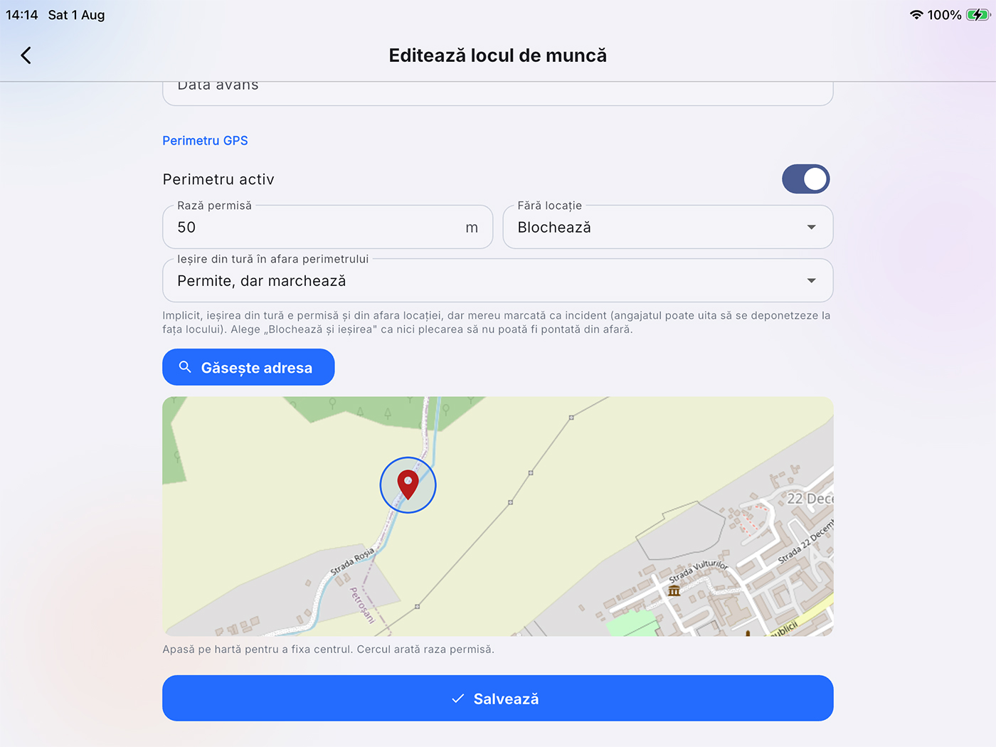 Geofencing GPS