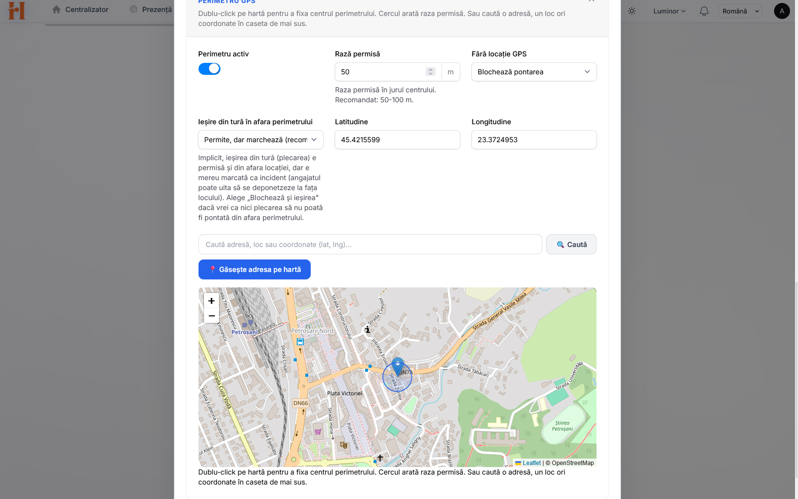 Geofencing GPS